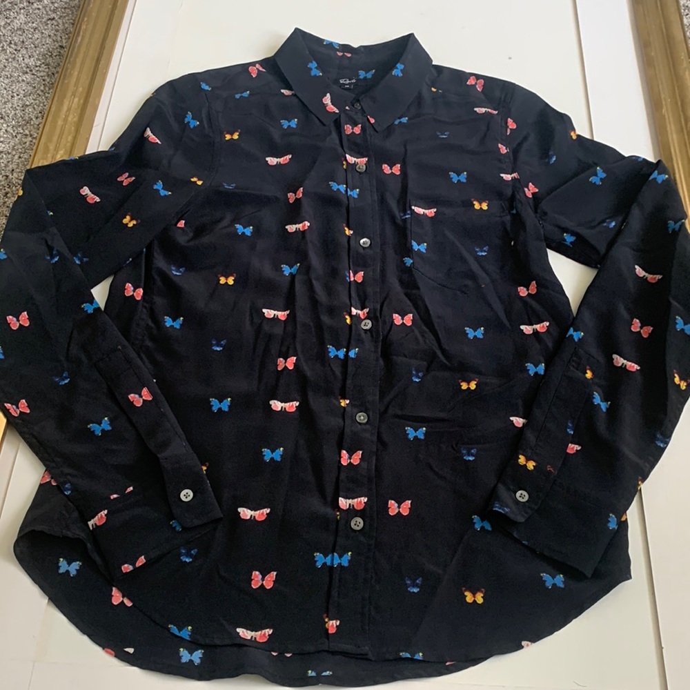 Rails button down slik butterfly top size x2 - Picture 5 of 10